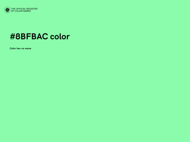 #8BFBAC color image