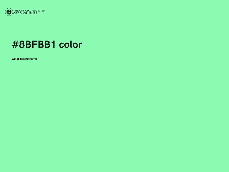 #8BFBB1 color image