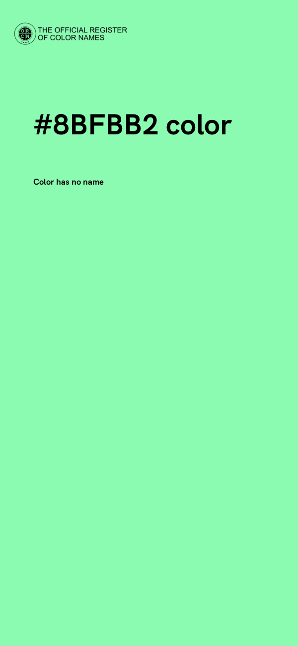 #8BFBB2 color image