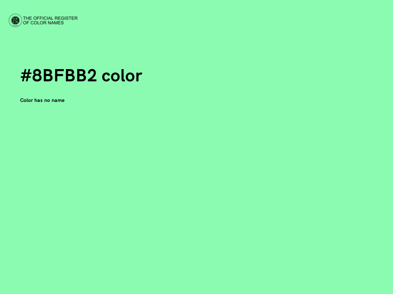 #8BFBB2 color image