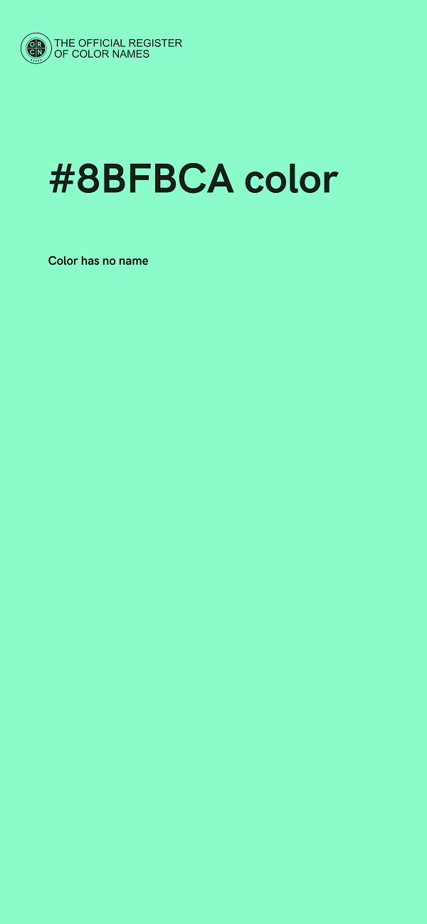 #8BFBCA color image