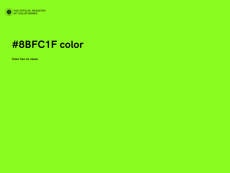 #8BFC1F color image