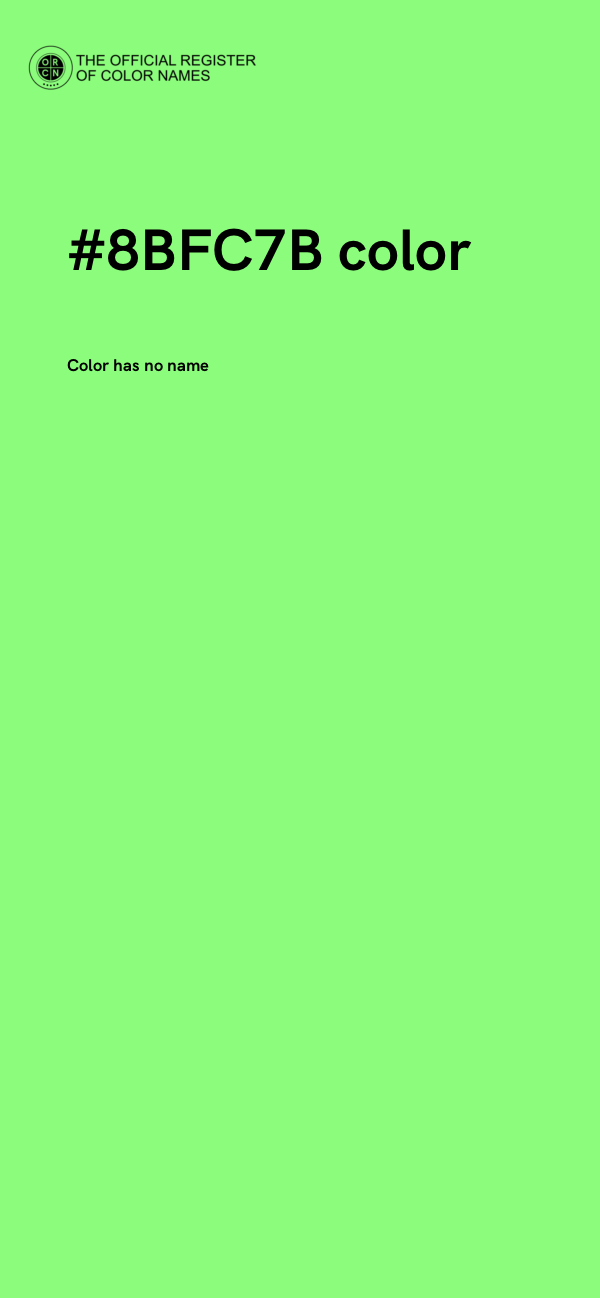 #8BFC7B color image