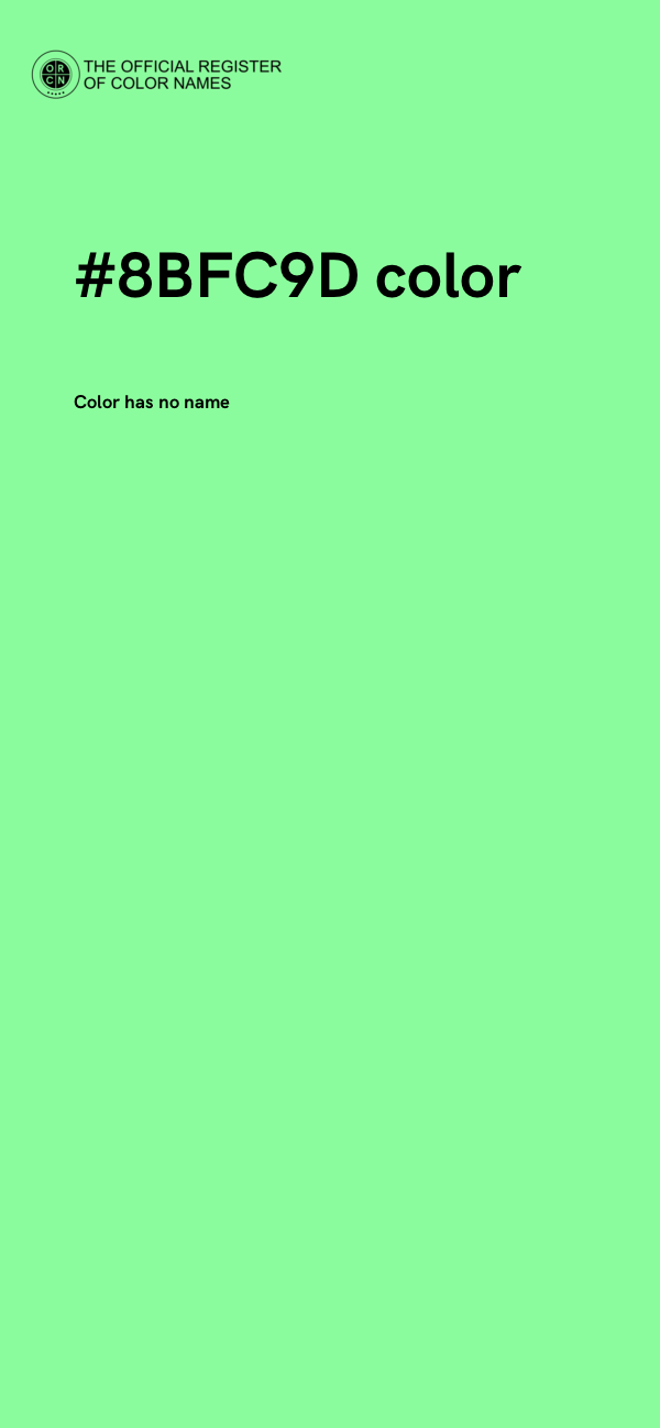 #8BFC9D color image
