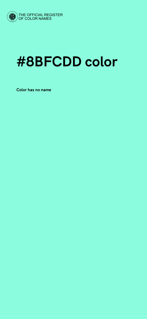 #8BFCDD color image
