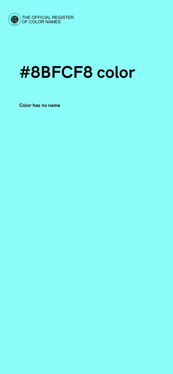 #8BFCF8 color image