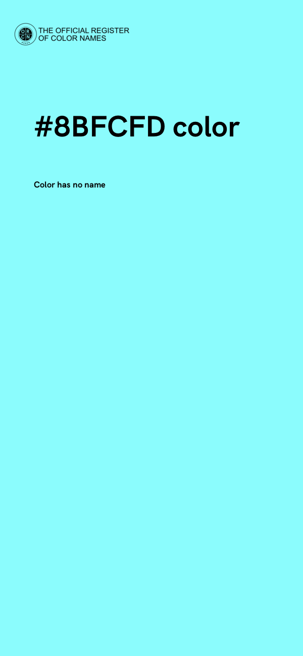 #8BFCFD color image
