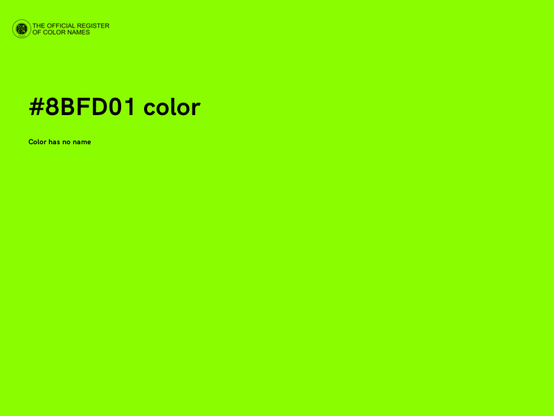 #8BFD01 color image