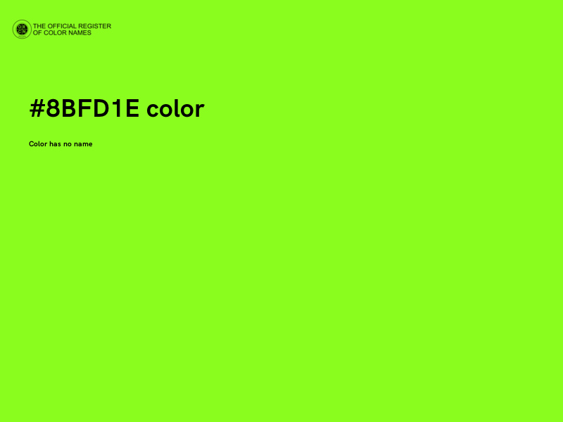 #8BFD1E color image