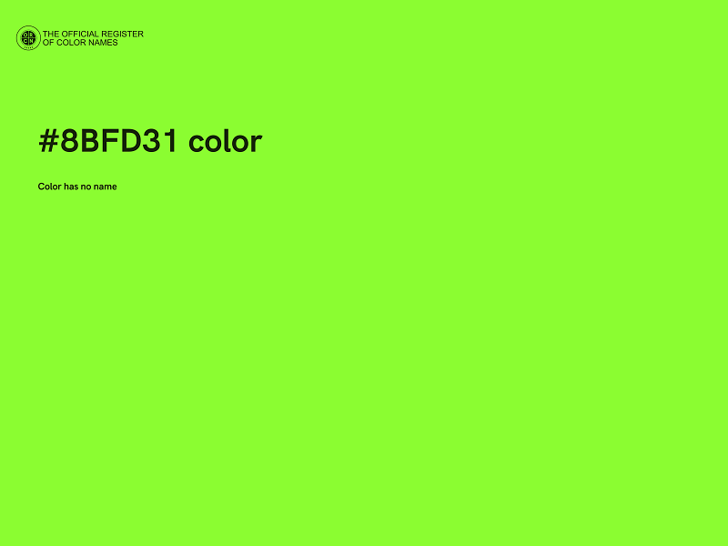 #8BFD31 color image