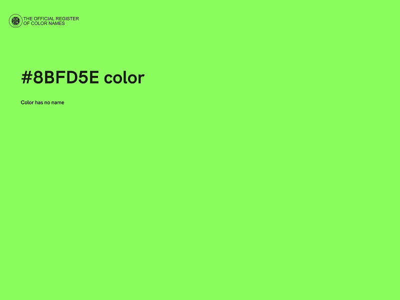 #8BFD5E color image