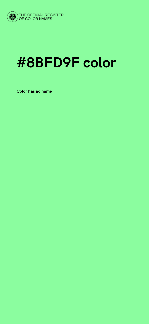 #8BFD9F color image