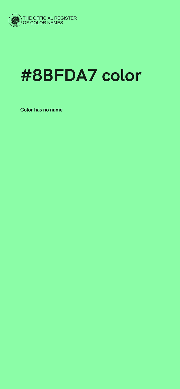 #8BFDA7 color image
