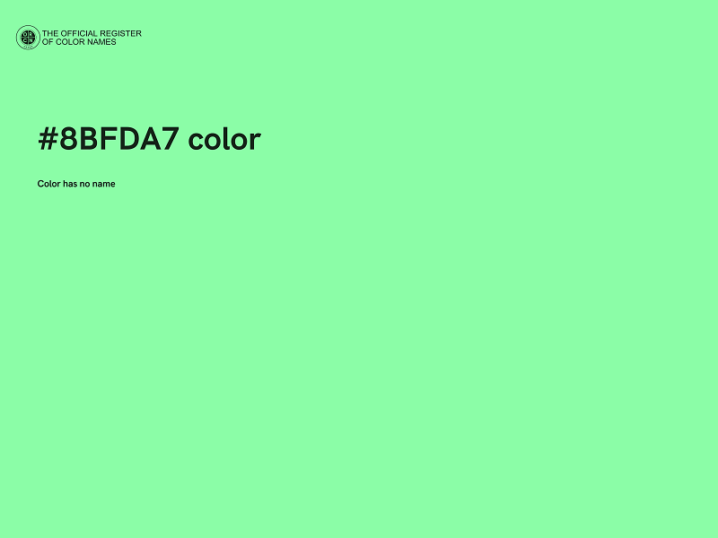 #8BFDA7 color image