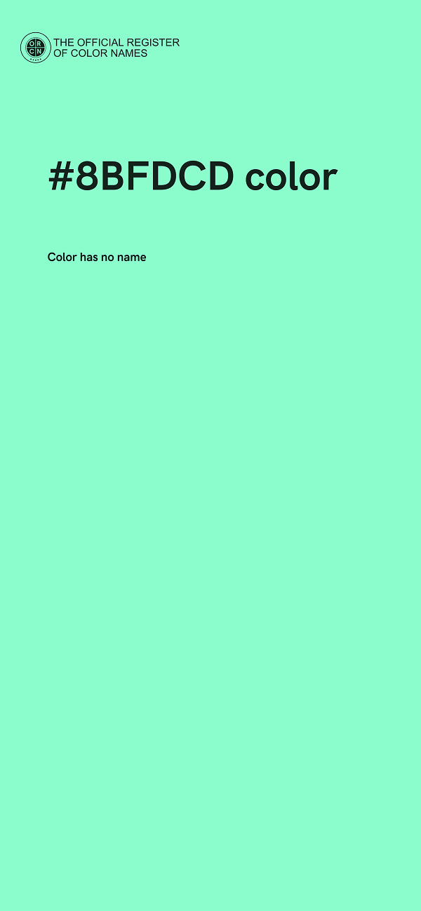 #8BFDCD color image