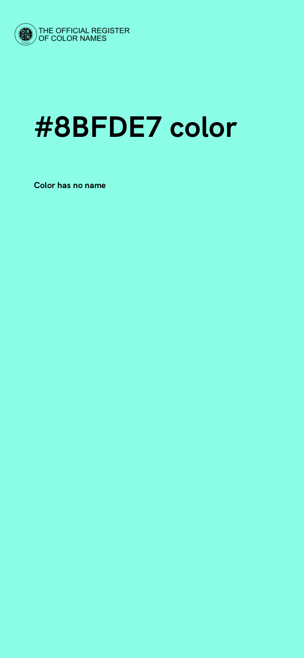 #8BFDE7 color image