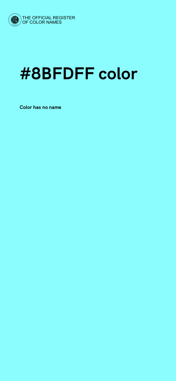 #8BFDFF color image
