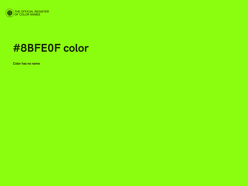 #8BFE0F color image