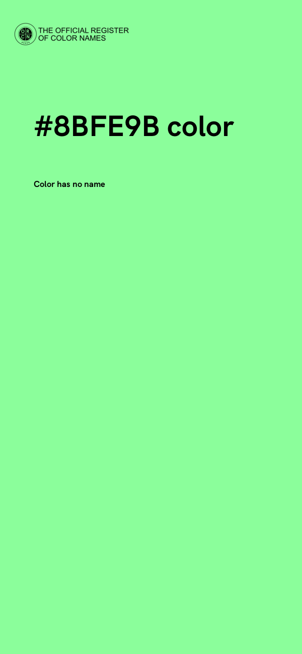 #8BFE9B color image