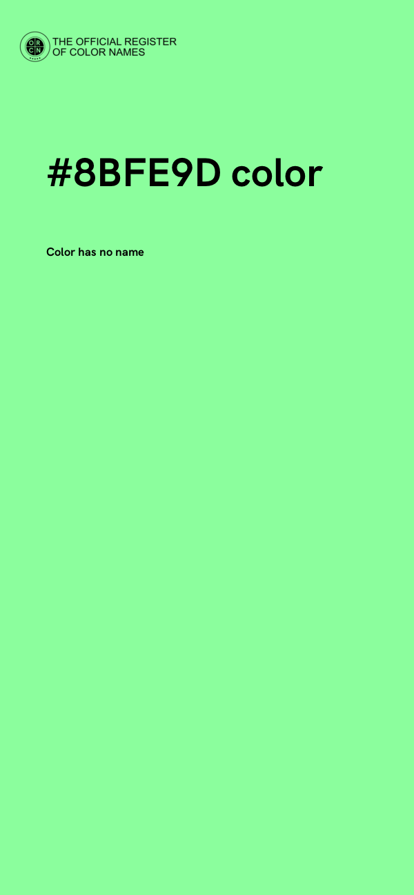 #8BFE9D color image