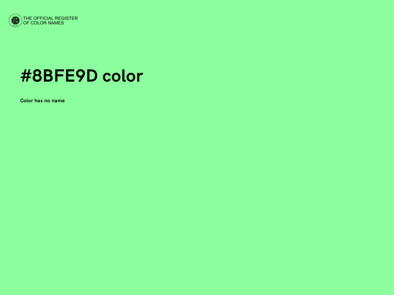 #8BFE9D color image