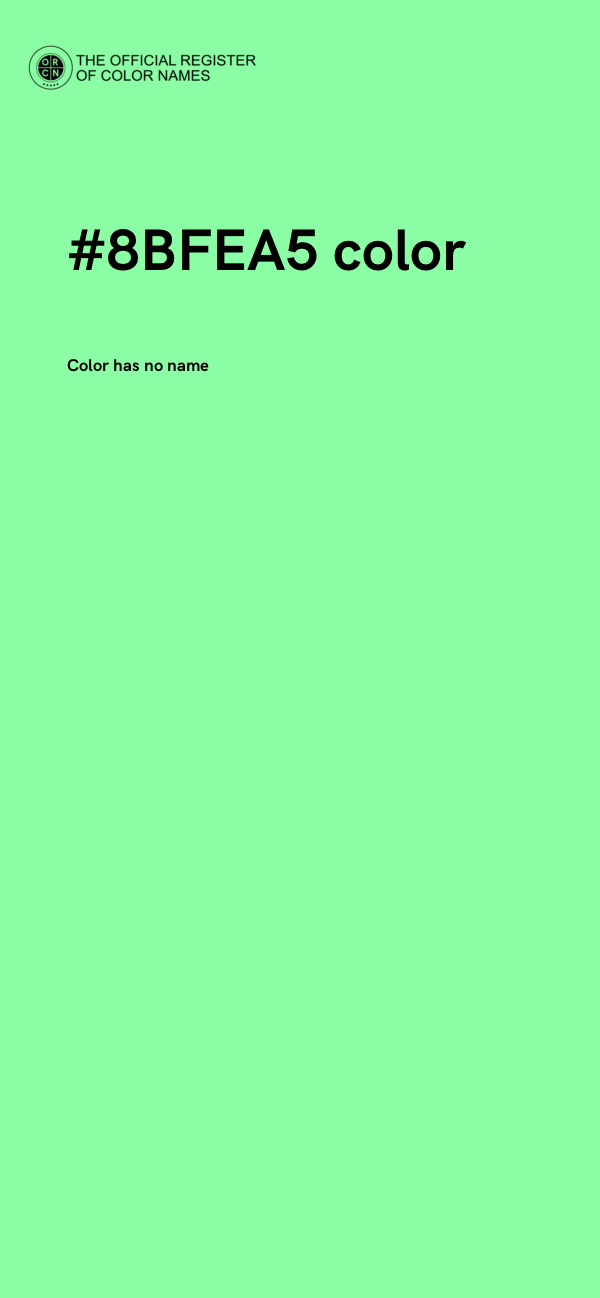 #8BFEA5 color image