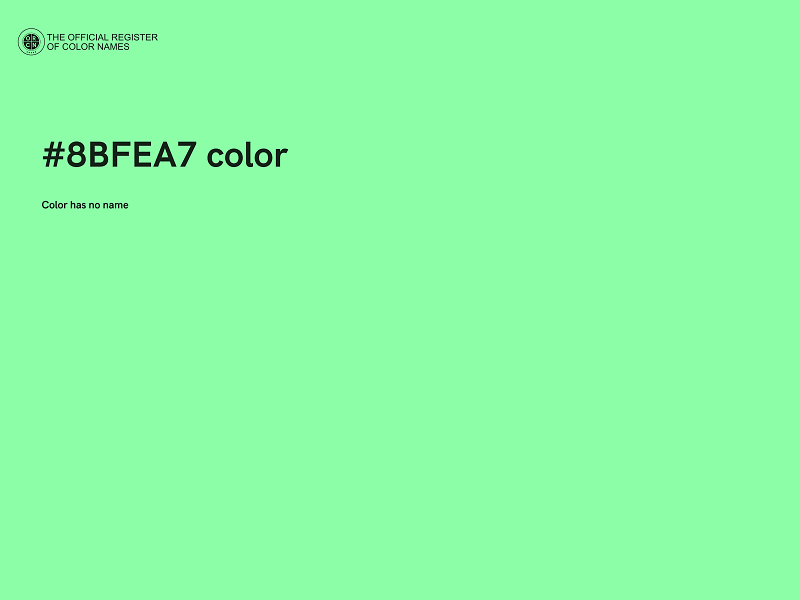 #8BFEA7 color image