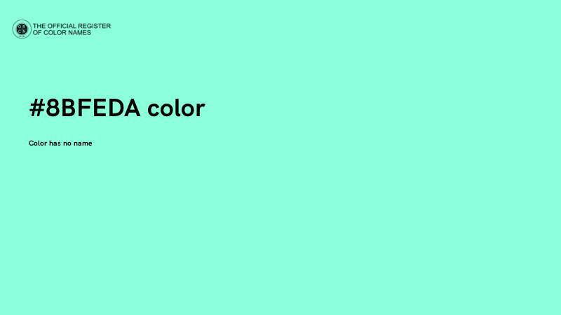 #8BFEDA color image