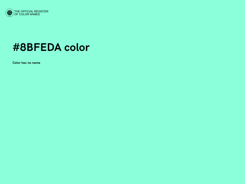 #8BFEDA color image