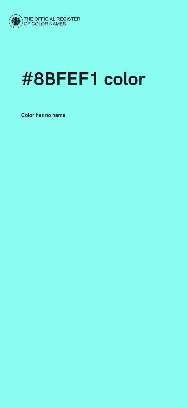 #8BFEF1 color image