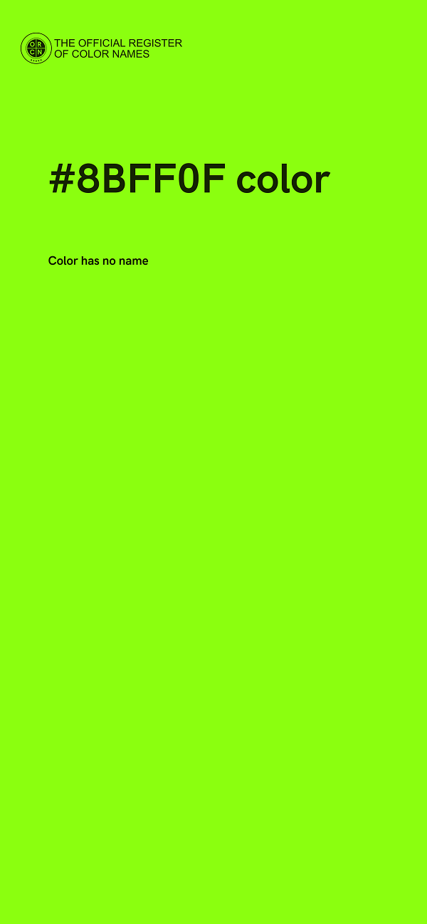#8BFF0F color image