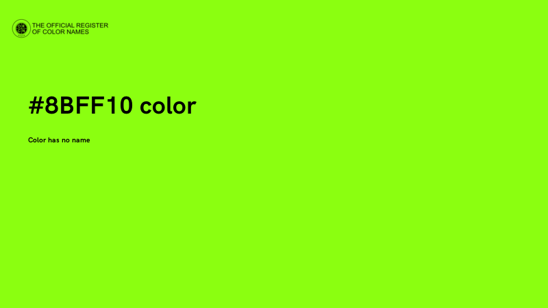 #8BFF10 color image