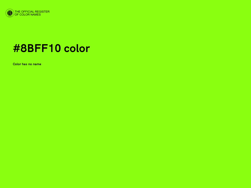 #8BFF10 color image