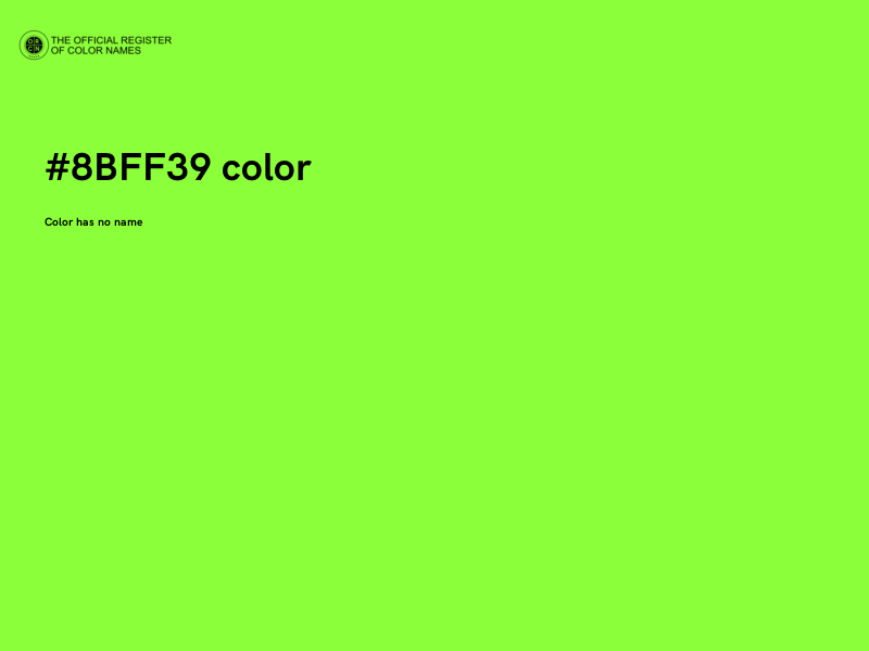 #8BFF39 color image