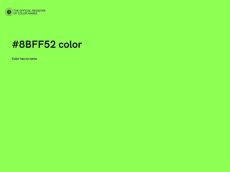 #8BFF52 color image