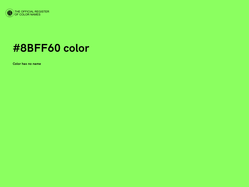 #8BFF60 color image