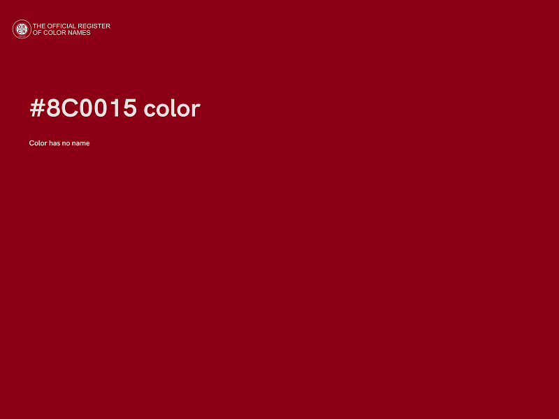 #8C0015 color image