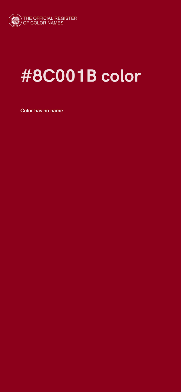 #8C001B color image