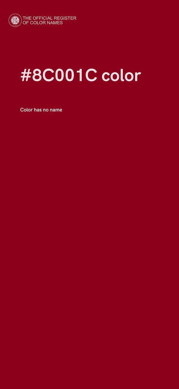 #8C001C color image