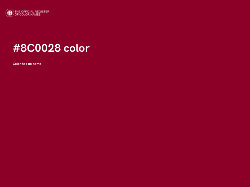 #8C0028 color image