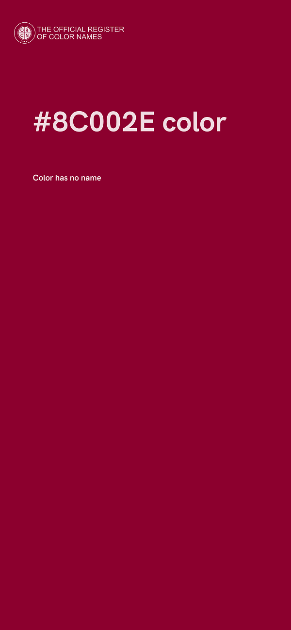#8C002E color image