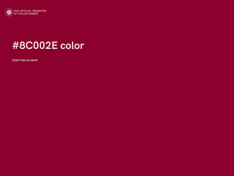 #8C002E color image