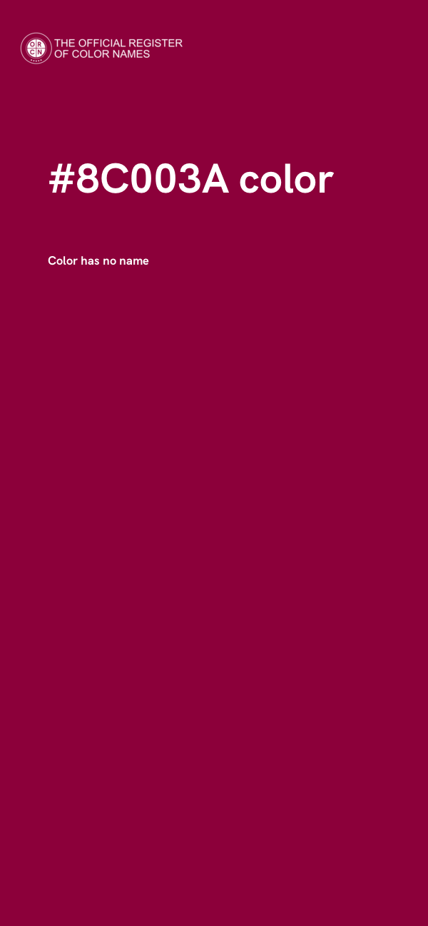 #8C003A color image