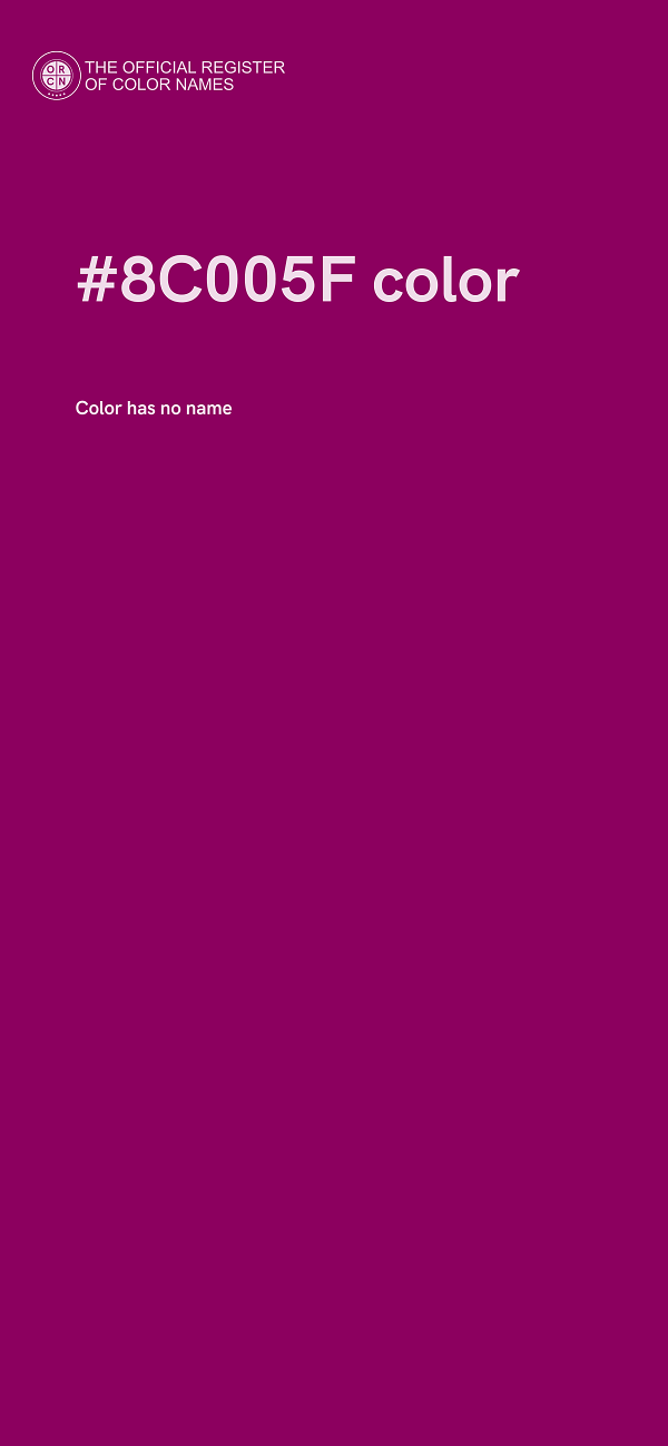 #8C005F color image