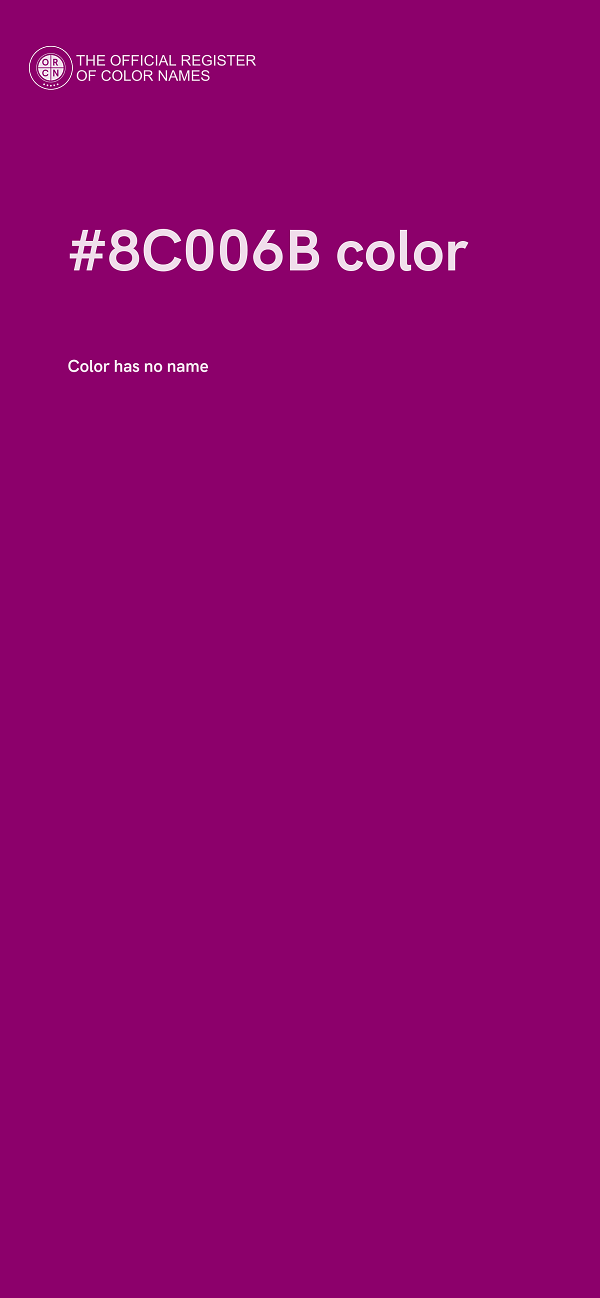 #8C006B color image