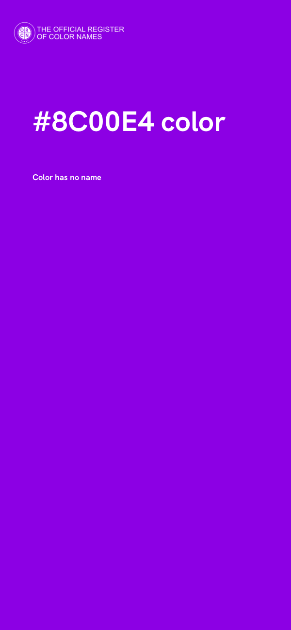 #8C00E4 color image