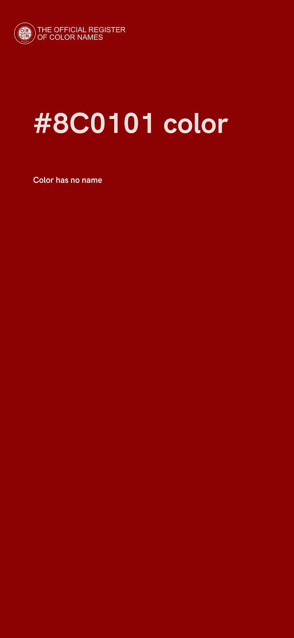 #8C0101 color image