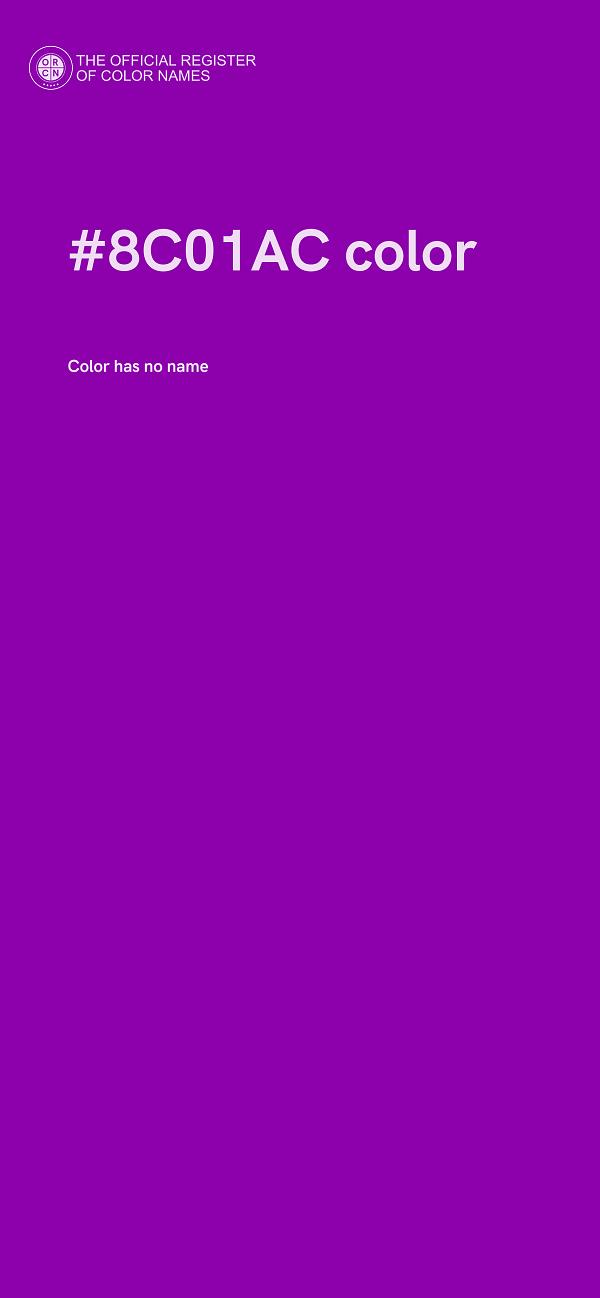 #8C01AC color image