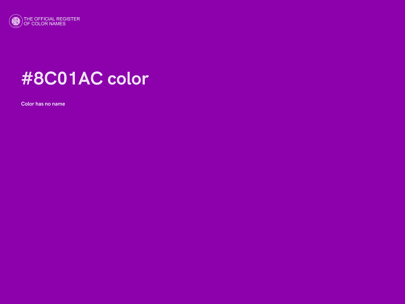 #8C01AC color image