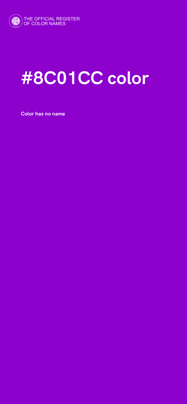 #8C01CC color image